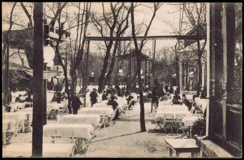 Városliget-Budapest Üvözlet Gundel  vendéglőből Restaurant 1914  Magyar Ungarn