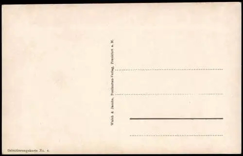 Ansichtskarte Frankfurt am Main Groß Landkarten Ak Orientierungskarte 1914