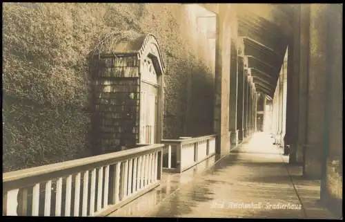 Ansichtskarte Bad Reichenhall Partie am Gradierhaus Fotokarte 1928