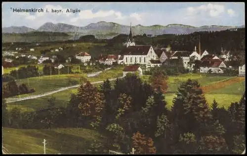 Ansichtskarte Heimenkirch (Allgäu) Partie an der Stadt 1921