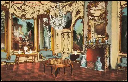 Ansichtskarte Potsdam Schloss Sanssouci - Concertsaal 1913