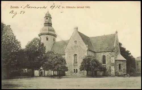 Ansichtskarte Zeven St. Vitikirche (erbaut 1141). 1912