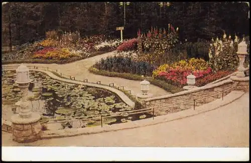 Ansichtskarte Essen (Ruhr) Grugapark GRUGA Staudenlichtung 1929