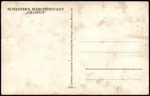 Ansichtskarte  Schaefers Märchenstadt Lilliput Schausteller 1928