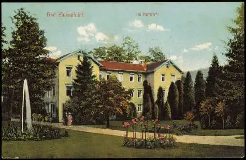 Ansichtskarte Bad Salzschlirf Kurhaus Kurpark 1922