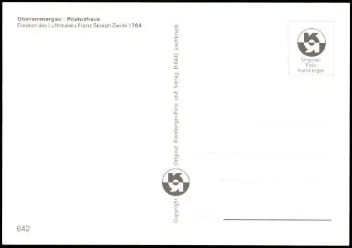 Ansichtskarte Oberammergau Gebäude-Ansicht: Pilatushaus 1990