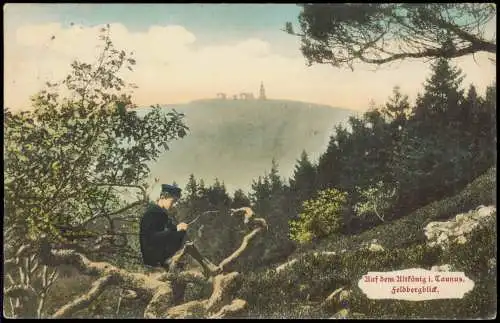 Kronberg / Cronberg (Taunus) Auf dem Altkönig Junge Feldbergblick. 1907