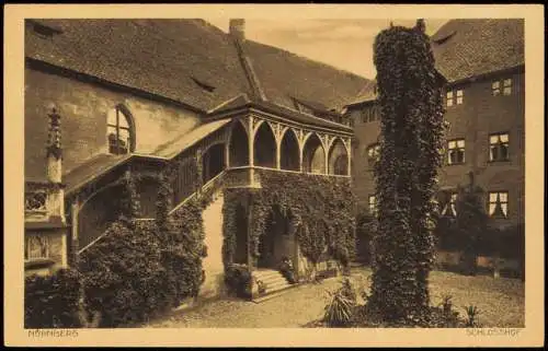 Ansichtskarte Nürnberg Partie im Schlosshof 1920