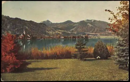 Ansichtskarte Egern am Tegernsee Panorama-Ansicht 1917 Feldpost