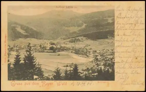 Ansichtskarte Bayerisch Eisenstein Arber Bayer. Wald 1901