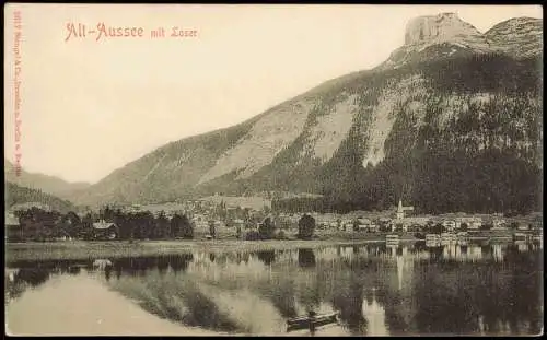 Ansichtskarte Altaussee Alt-Aussee mit Loser 1910