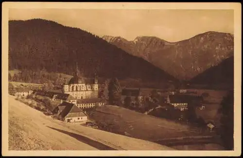 Ansichtskarte Ettal Kloster Panorama-Blick 1910