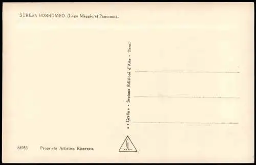 Cartoline Stresa Stresa STRESA BORROMEO (Lago Maggiore) Panorama 1920