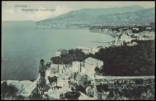 Cartoline Sorrent (Kampanien) Sorrento Panorama da Capodimonte 1910