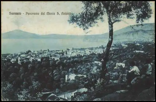 Cartoline Sorrent (Kampanien) Sorrento Panorama dal Monte S. Antonio 1910