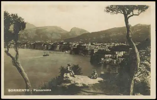 Sorrent (Kampanien) Sorrento Panorama-Ansicht Blick aufs Meer 1920