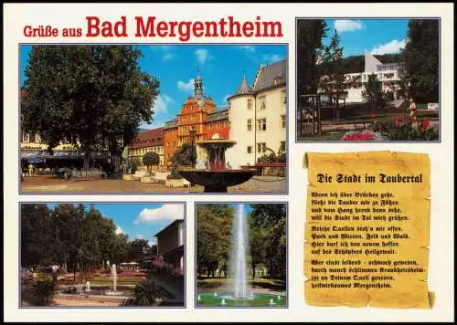 Ansichtskarte Bad Mergentheim Mehrbildkarte mit diversen Ortsansichten 2000