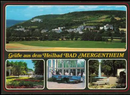 Ansichtskarte Bad Mergentheim Mehrbildkarte mit 4 Ortsansichten 1990