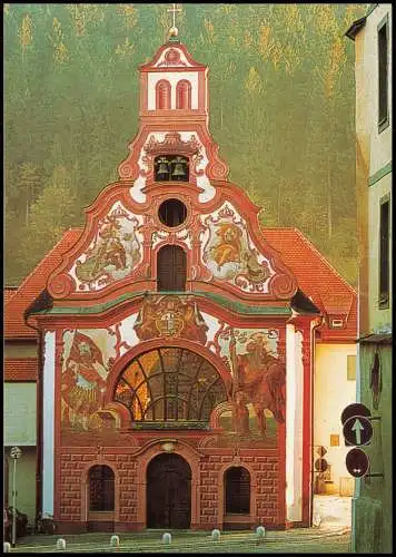 Ansichtskarte Füssen Spitalkirche 1990