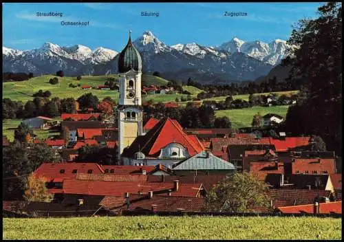 Ansichtskarte Nesselwang Panorama-Ansicht, Ortsansicht 1994