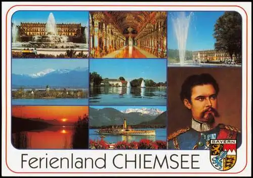 Ansichtskarte Chiemsee Mehrbildkarte Der Chiemsee Bayerische Alpen 1990