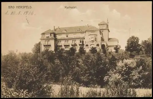 Ansichtskarte Bad Hersfeld Kurhotel 1913