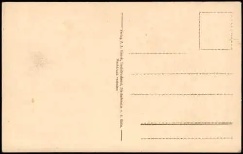 Ansichtskarte Bischofsheim (Rhön) Künstlerkarte Ruine Osterburg 1912