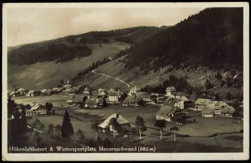 Ansichtskarte Menzenschwand-St. Blasien Stadtpartie 1936