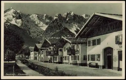 Ansichtskarte Garmisch-Garmisch-Partenkirchen Klammstraße 1932