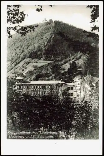 Bad Lauterberg im Harz Umlandansicht Hausberg und St. Bennostift 1950