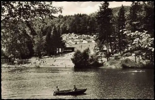 Bad Lauterberg im Harz Badeanstalt und Campingplatz am Wiesenbeker Teich 1960