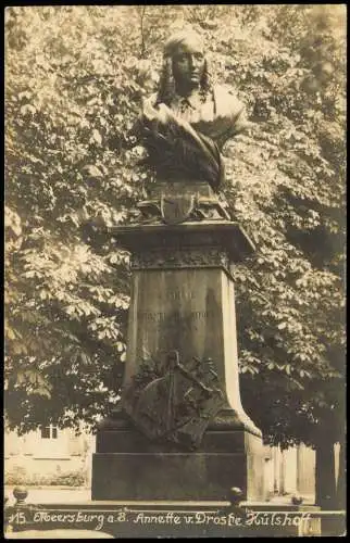 Ansichtskarte Meersburg Annette v. Droste Hülshoff Denkmal 1914