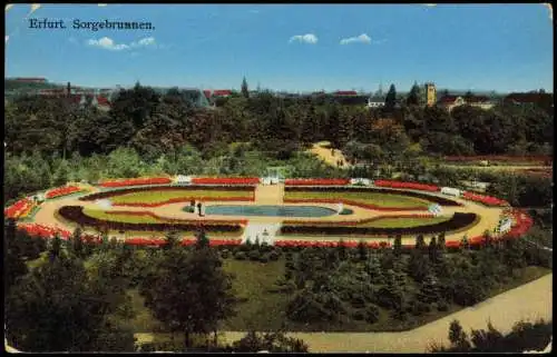 Ansichtskarte Erfurt Sorgebrunnen. 1939