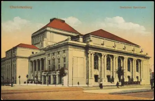 Ansichtskarte Charlottenburg-Berlin Deutsches Opernhaus 1914