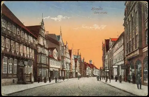 Ansichtskarte Hameln Osterstraße 1914