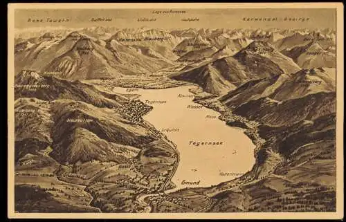 Ansichtskarte Bad Wiessee Tegernsee (See) - Karte 1918