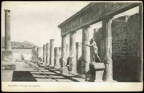 Cartoline Pompei Apollo Tempel, Tempio di Apollo 1910