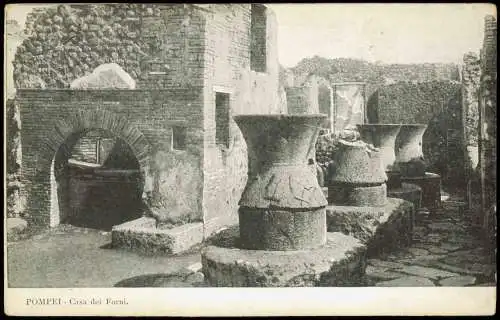 Cartoline Pompei POMPEI Casa dei Forni 1910