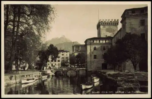 Cartoline Riva del Garda Stadtteilansicht La Rocca 1920