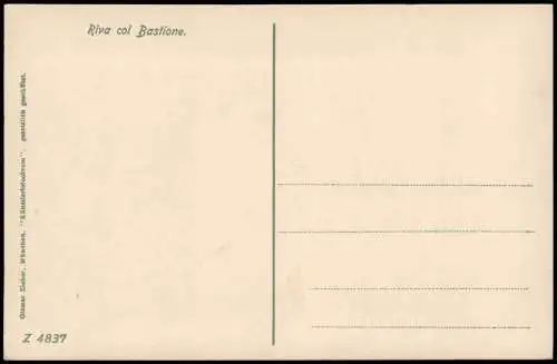 Riva del Garda Panorama-Ansicht, Gardasee, Riva col Bastione 1910