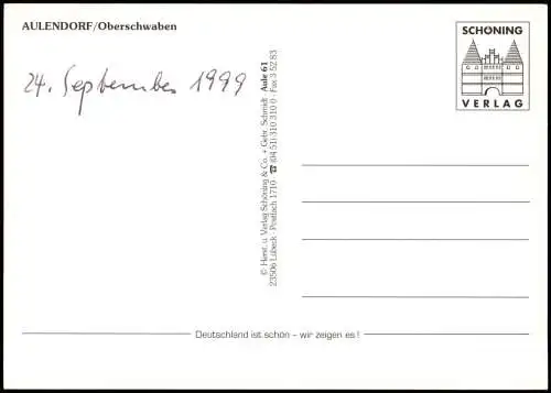 Ansichtskarte Aulendorf Mehrbildkarte mit Ortsansichten 1999