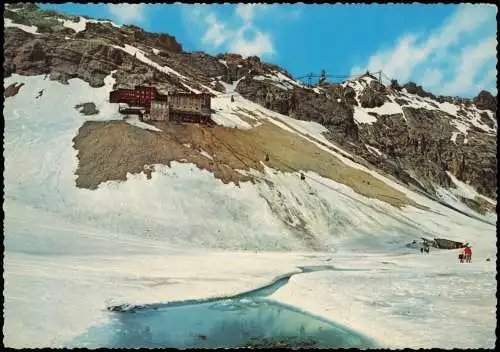 Grainau Blick vom    Schneefernerhaus  Zugspitze Wettersteingebirge 1970