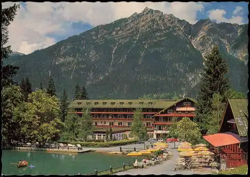 Garmisch-Partenkirchen Risser-See Riessersee Berg-Panorama Gaststätte 1975