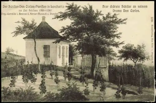 Ansichtskarte Loschwitz-Dresden Der Schiller-Don Carlos-Pavillon 1911