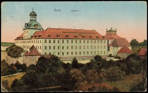 Ansichtskarte Zeitz Schloss Moritzburg 1926 Goldrand