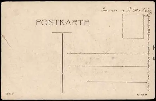 Ansichtskarte Gera vom Rathausturm gesehen 1913