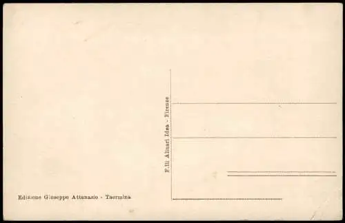 Cartoline Taormina Mädchen mit Krügen 1917 Sicilia Sizilien