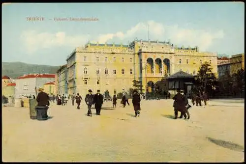 Cartoline Triest Trieste Palazzo Luogotenenziale 1914