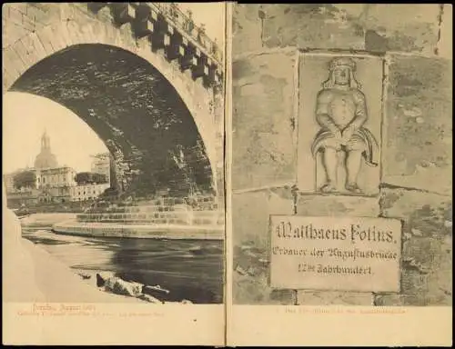 Innere Altstadt-Dresden 2 Bild tiefster Stand Elbe Elb-Männel 1904