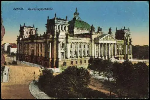 Ansichtskarte Berlin Reichstagsgebäude. 1914